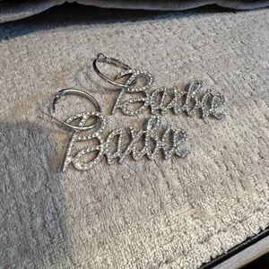 “Barbie” Silver Fashion Earrings